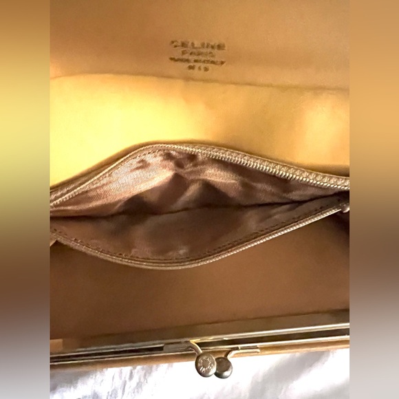 Celine Triomphe Wallet Womens Billfold Bi-fold Change Purse ID Holder Checkbook - Picture 8 of 16